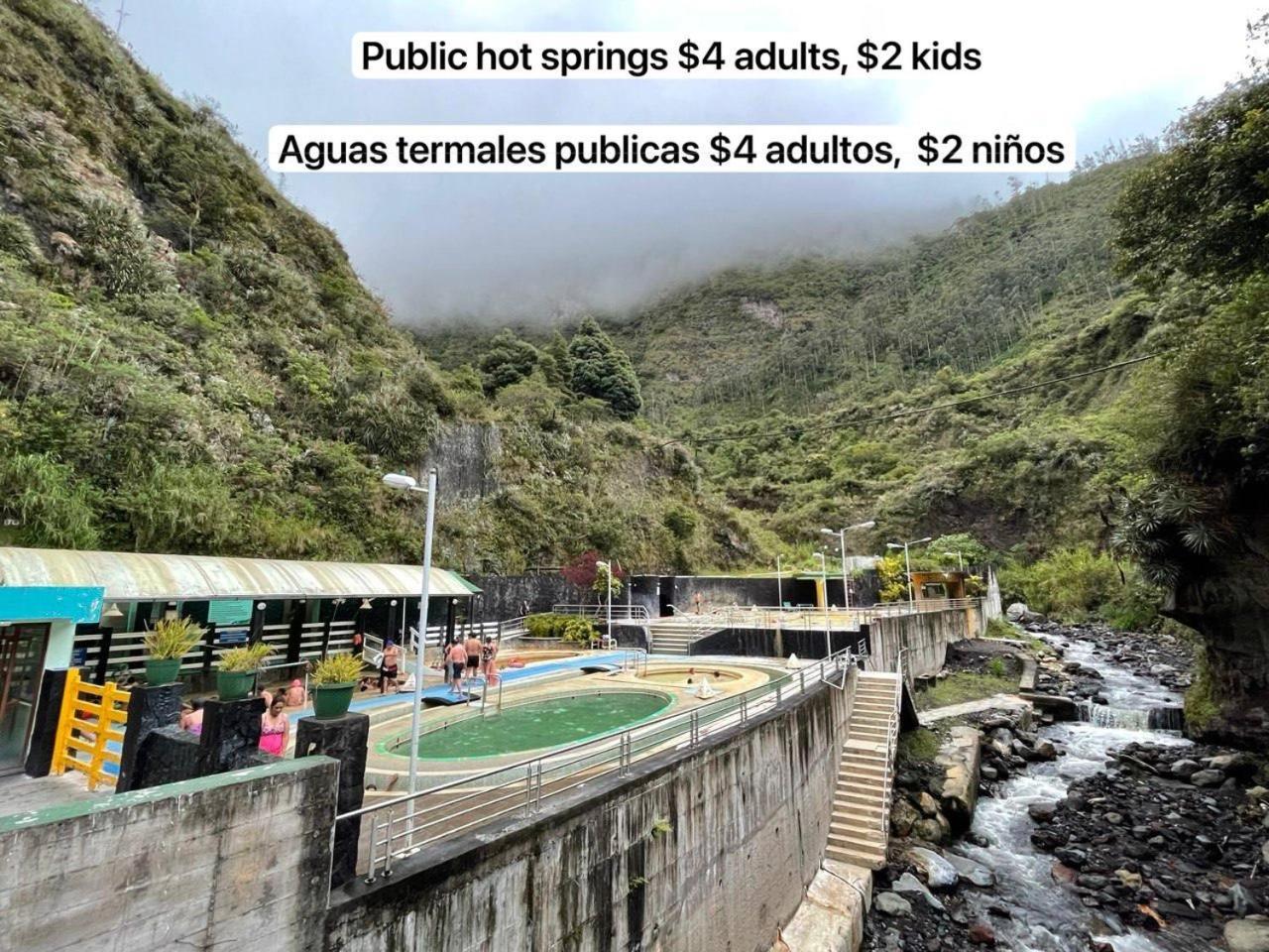 באניוס Mountain Chalet - Tungurahua Hot Springs/Aguas Termales מראה חיצוני תמונה